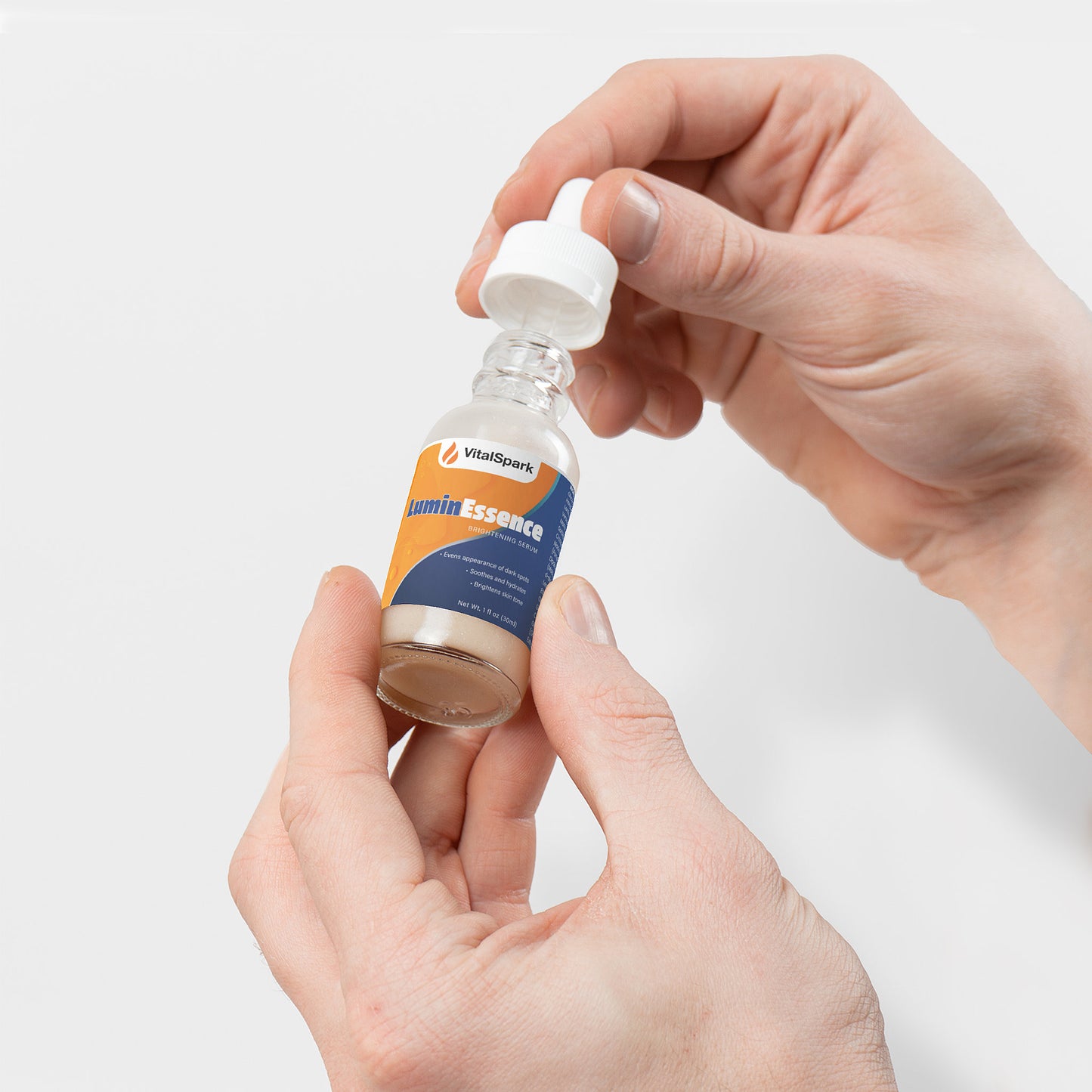 "Anti-Aging Brightening Serum-Natural Radiance Boost"