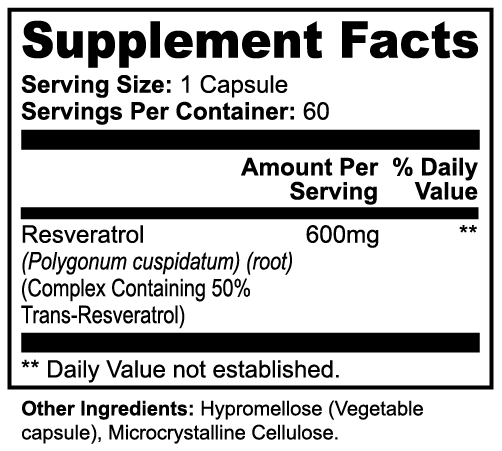 "Heart Health Supplement with Resveratrol-Cardiovascular Support"