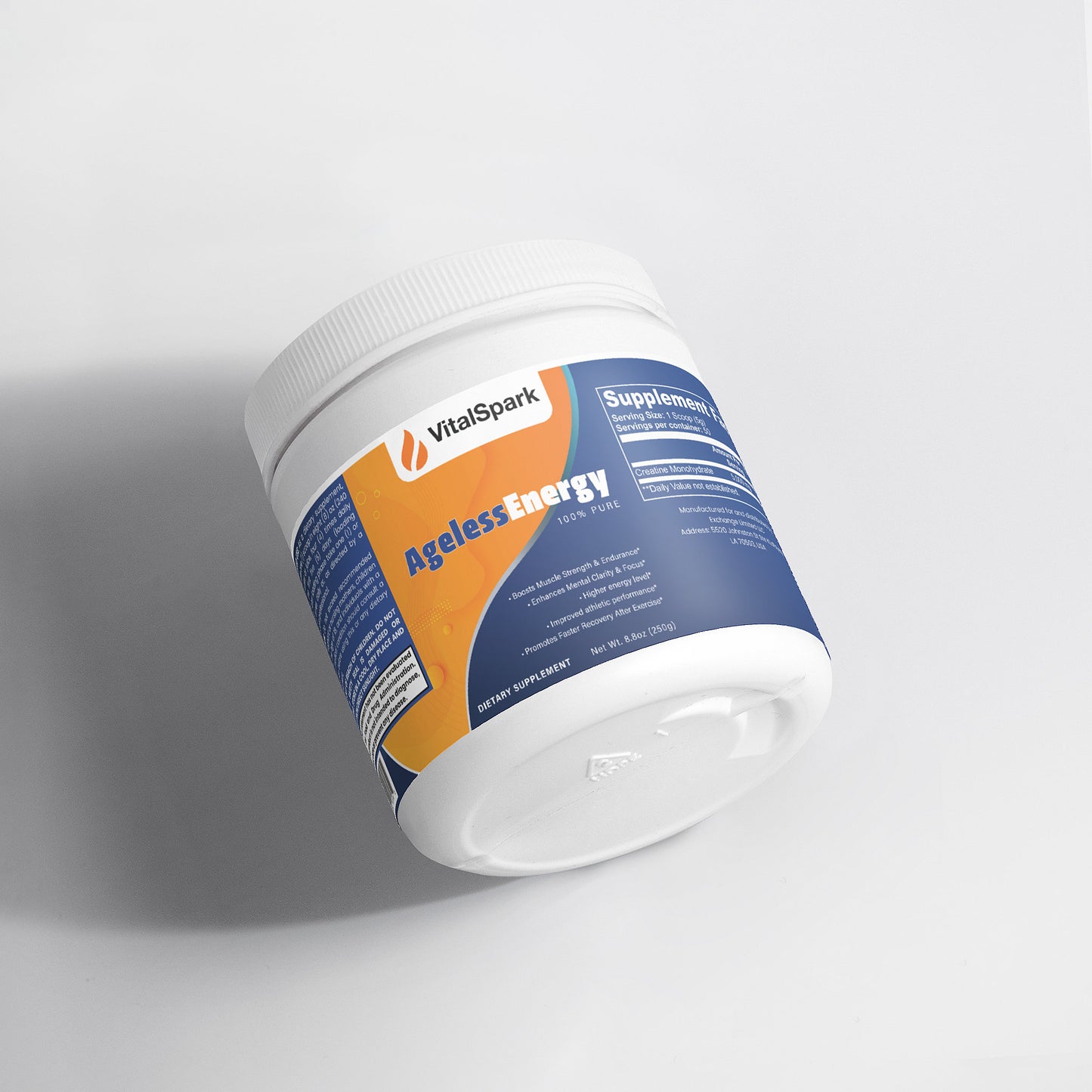 "VitalSpark's Ageless Energy: Premium Creatine Monohydrate for Sustained Vitality"